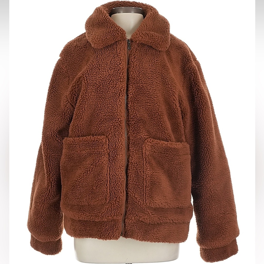 Elodie Cozy Brown Sherpa Jacket